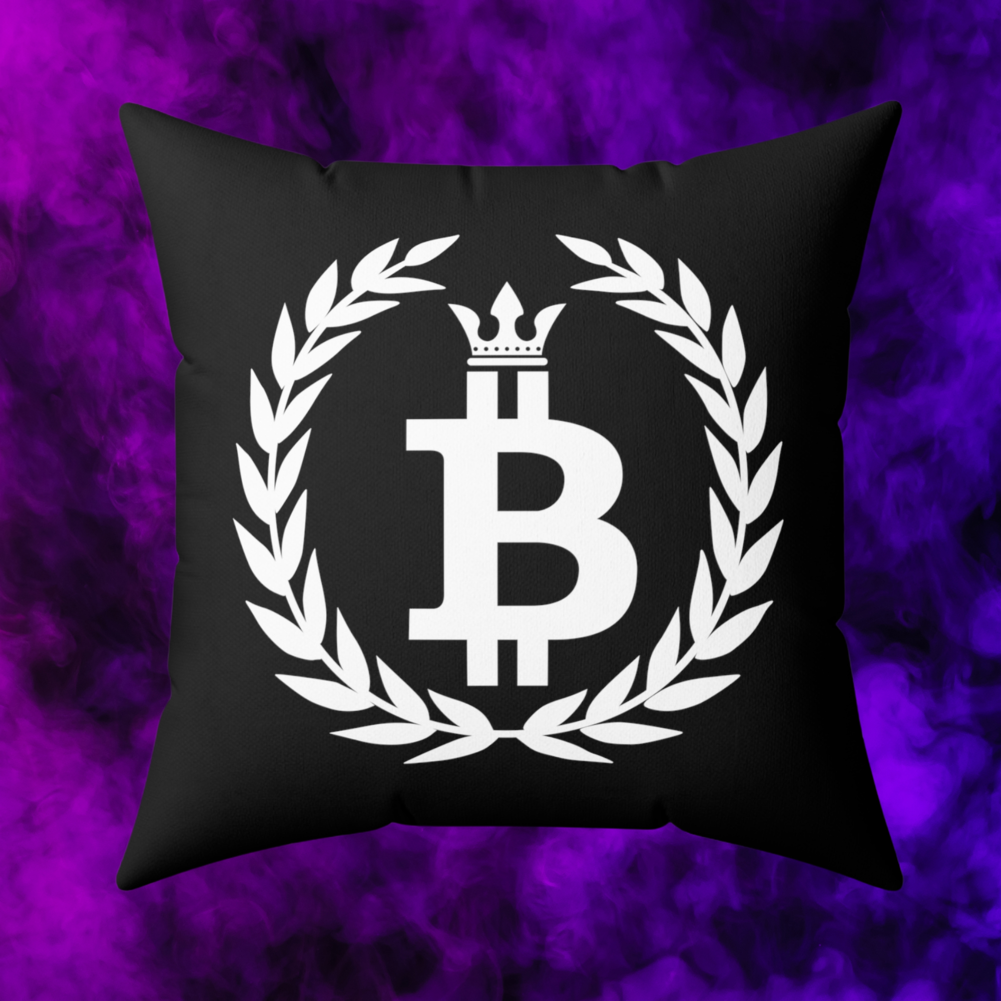 Bitcoin Home Decor - Bitcoin Dominance Pillow available from NEONCRYPTO STORE.