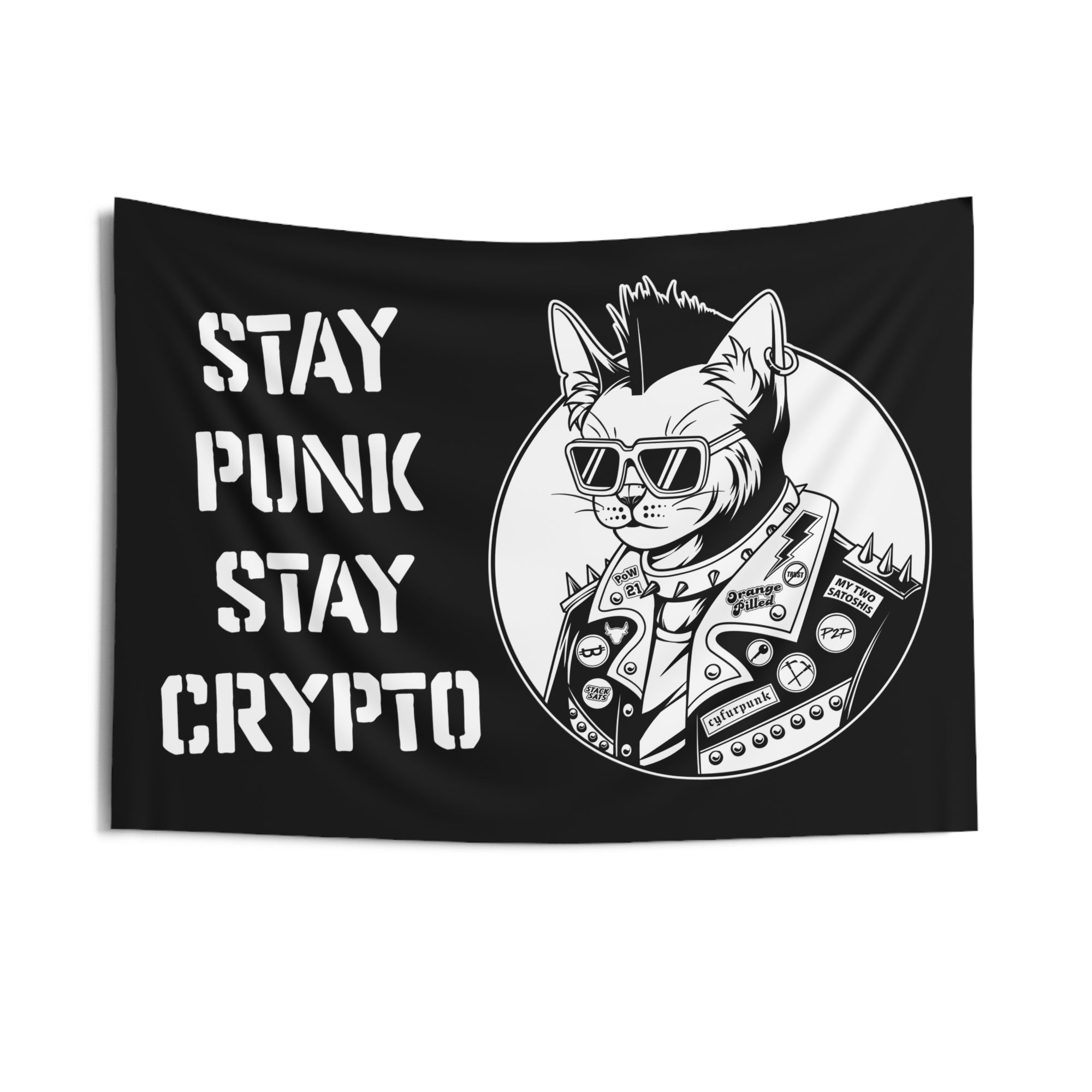 Bitcoin Merchandise - Bitcoin Cyfurpunk Tapestry.
