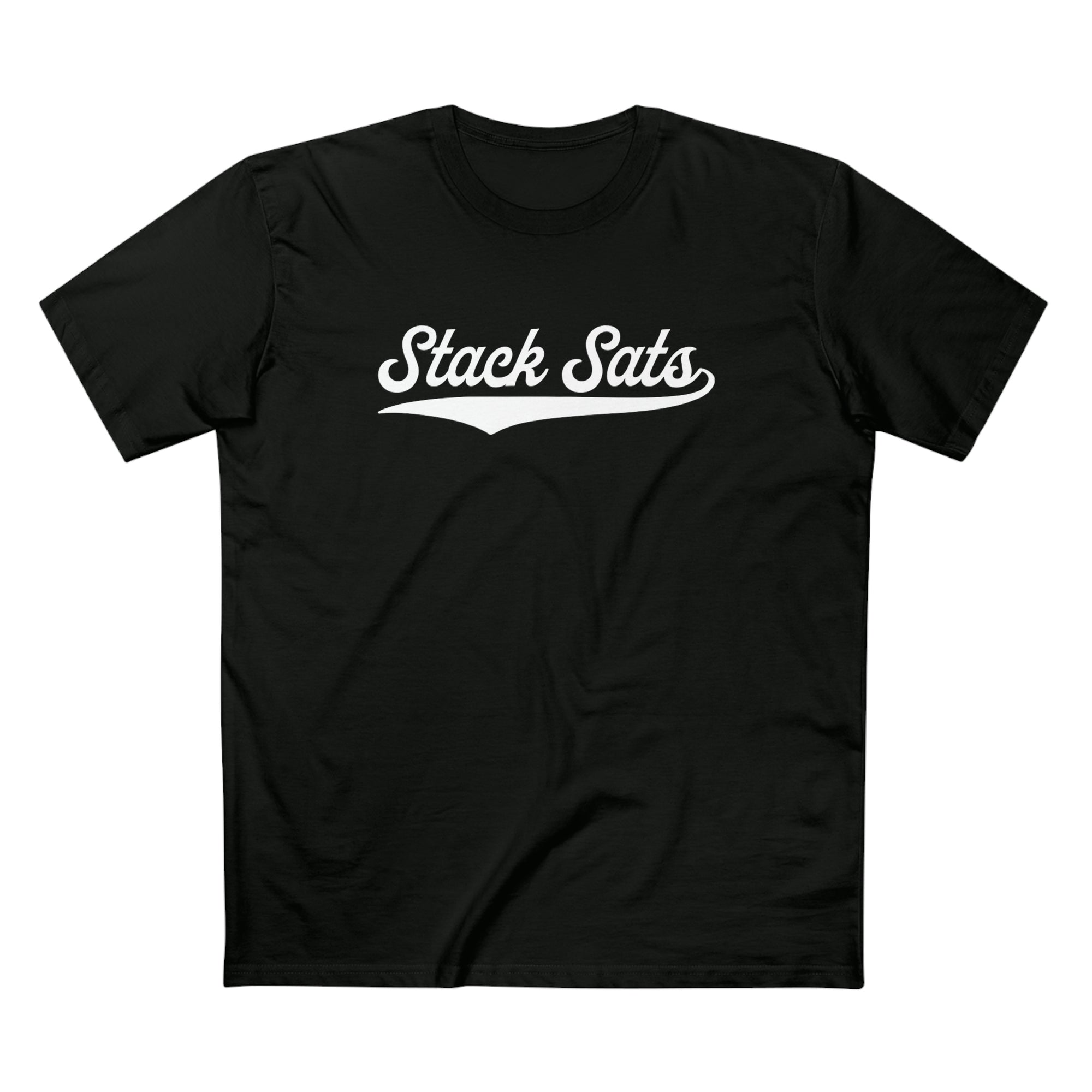 Bitcoin Shirt - Stack Sats T-Shirt. Front view.