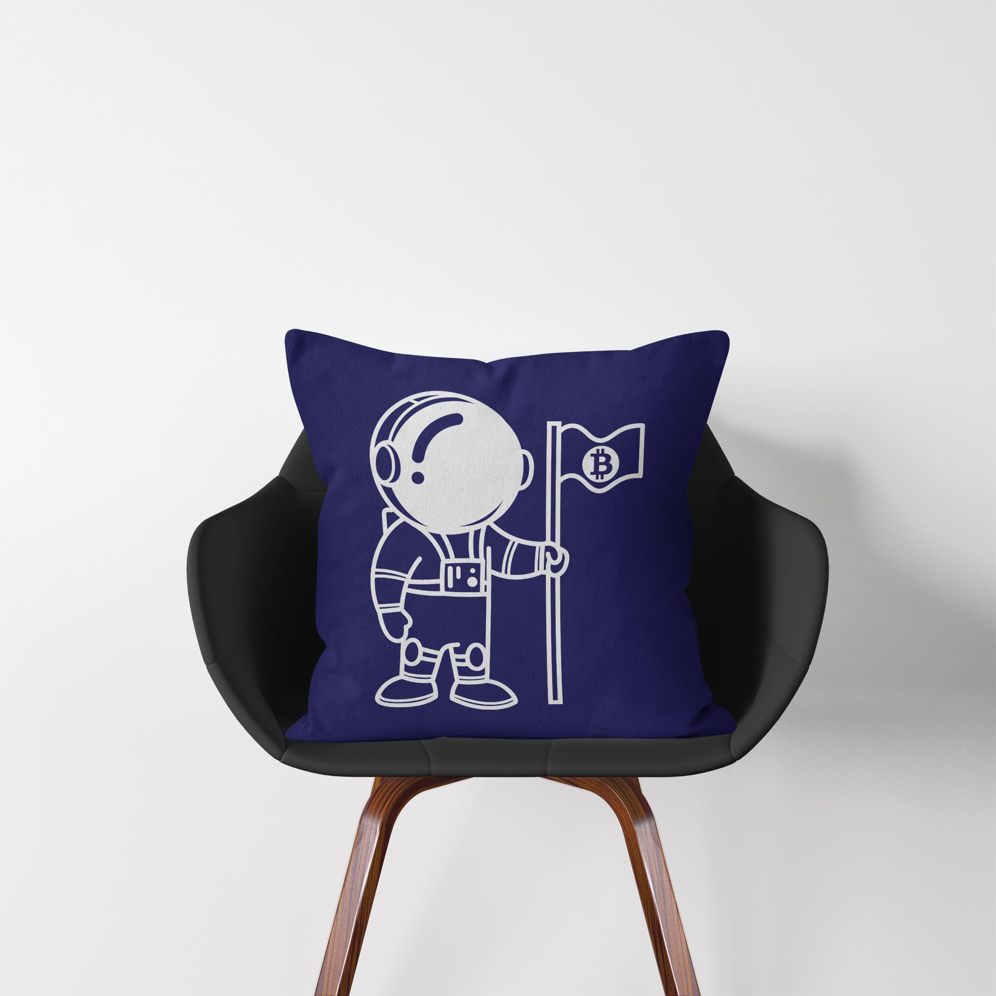Cryptocurrency Gift Ideas - Bitcoin To The Moon Pillow.