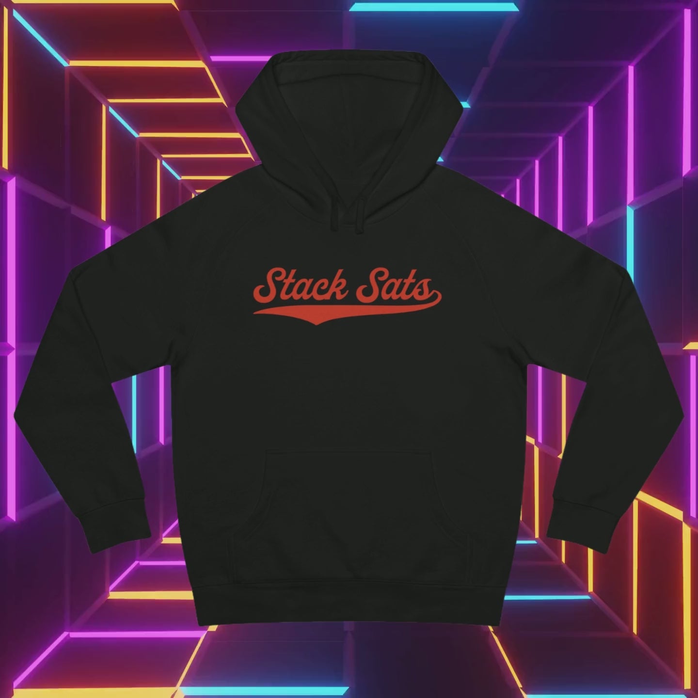  Stack Sats Hoodie (Orange Logo) Video. Available at NEONCRYPTO STORE. 