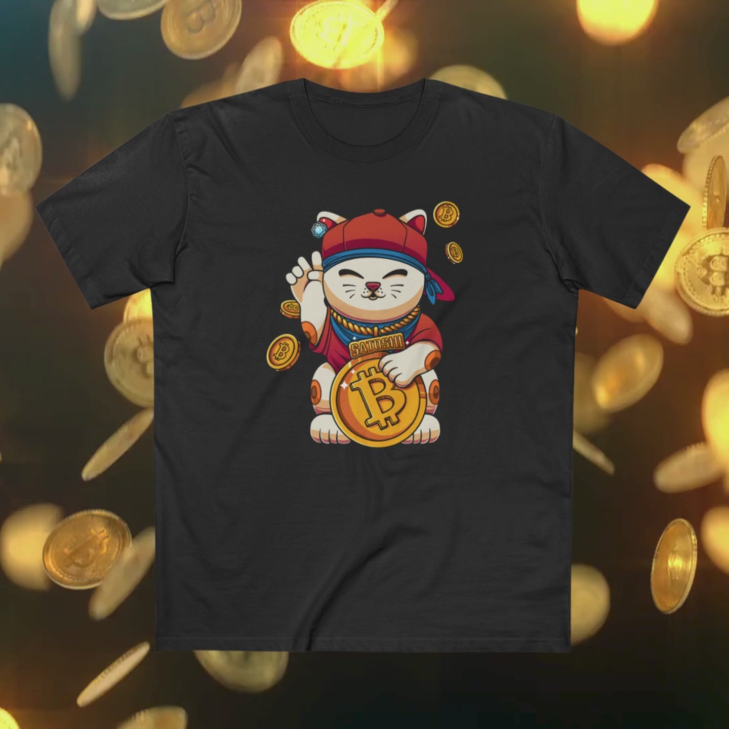 Satoshi Lucky Cat T-Shirt.